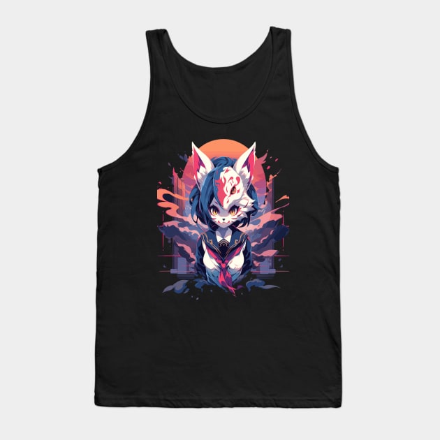 Cosplayer Touka Cat Tank Top by Lug